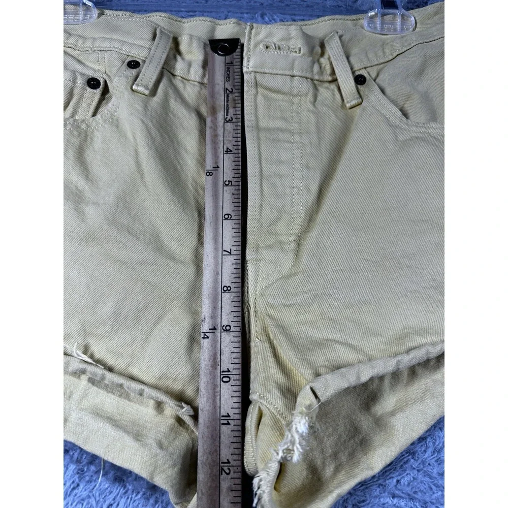 Levi's 501 Yellow High-Rise‎ Denim Shorts | Size 29